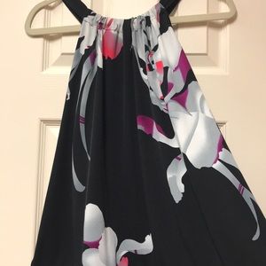 Tahari floral blouse